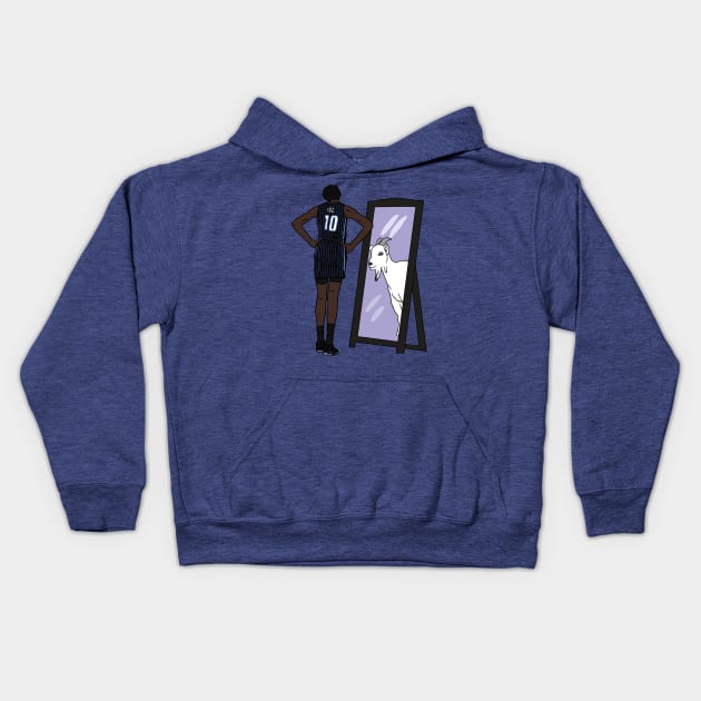 Bol Bol Mirror GOAT Kids Hoodie by rattraptees